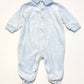 Blue velour onesie - Size 00