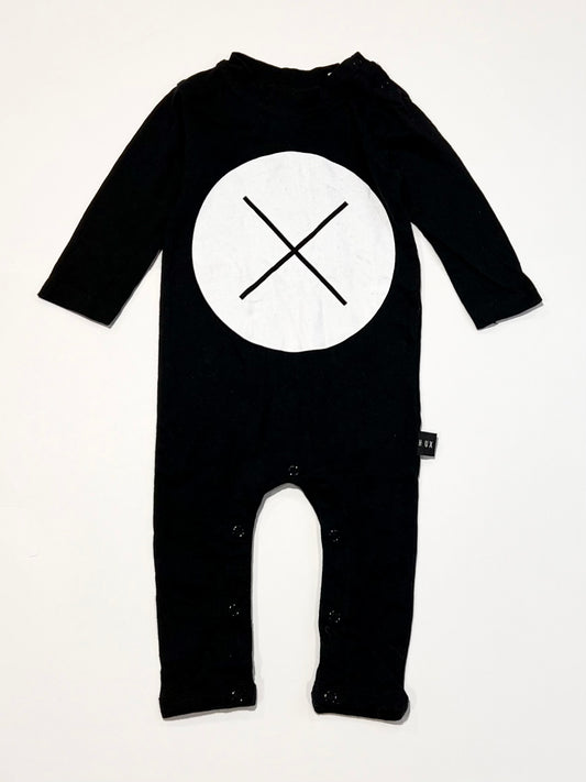 Black X onesie - Size 00