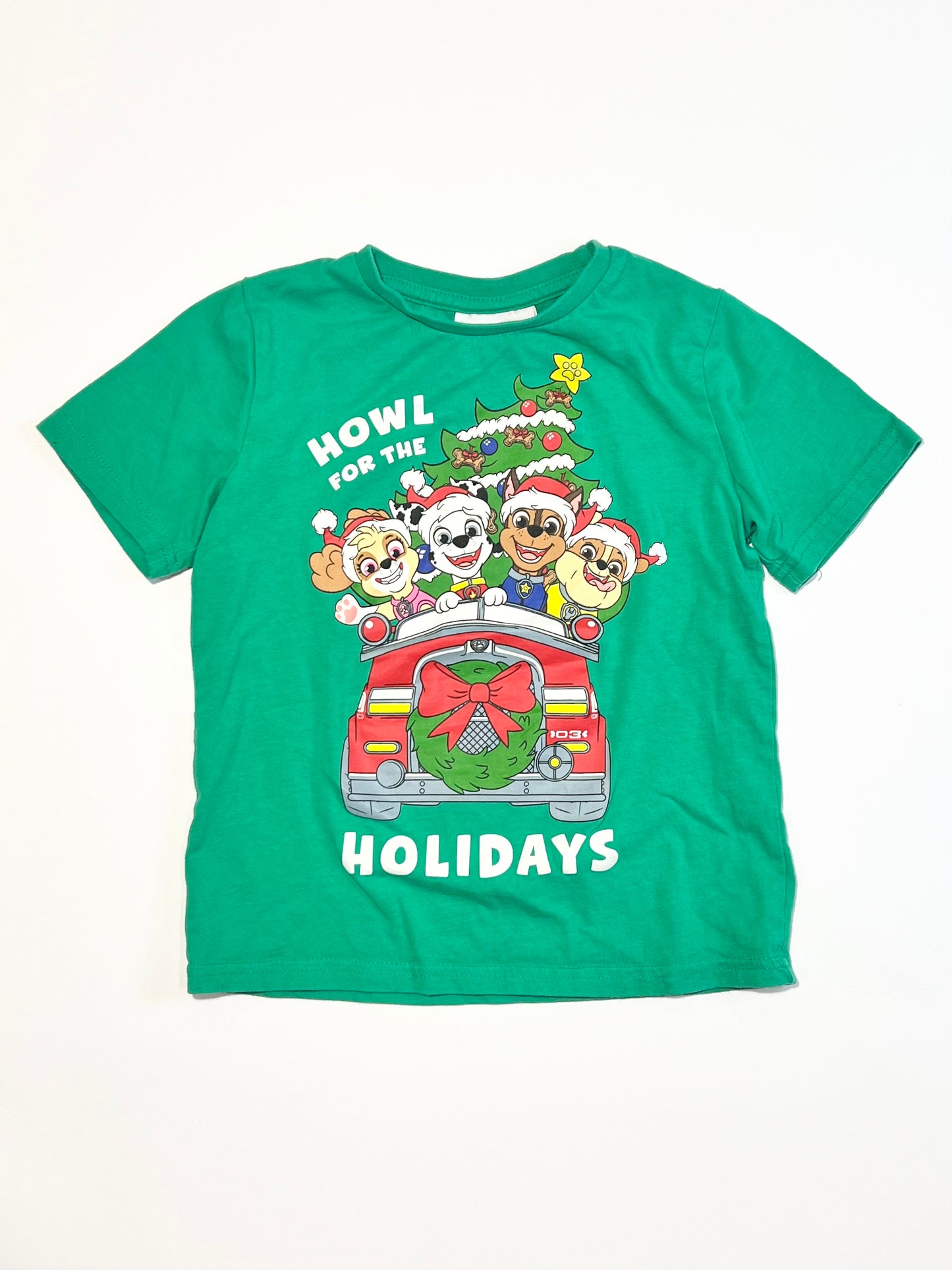 Christmas Paw Patrol tee - Size 5