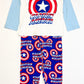 Captain America pyjamas - Size 4