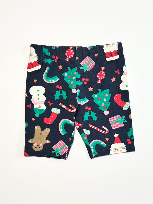 Christmas bike shorts - Size 4