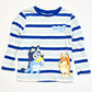 Striped Bluey top - Size 4