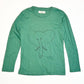 Green elephant top - Size 4-5