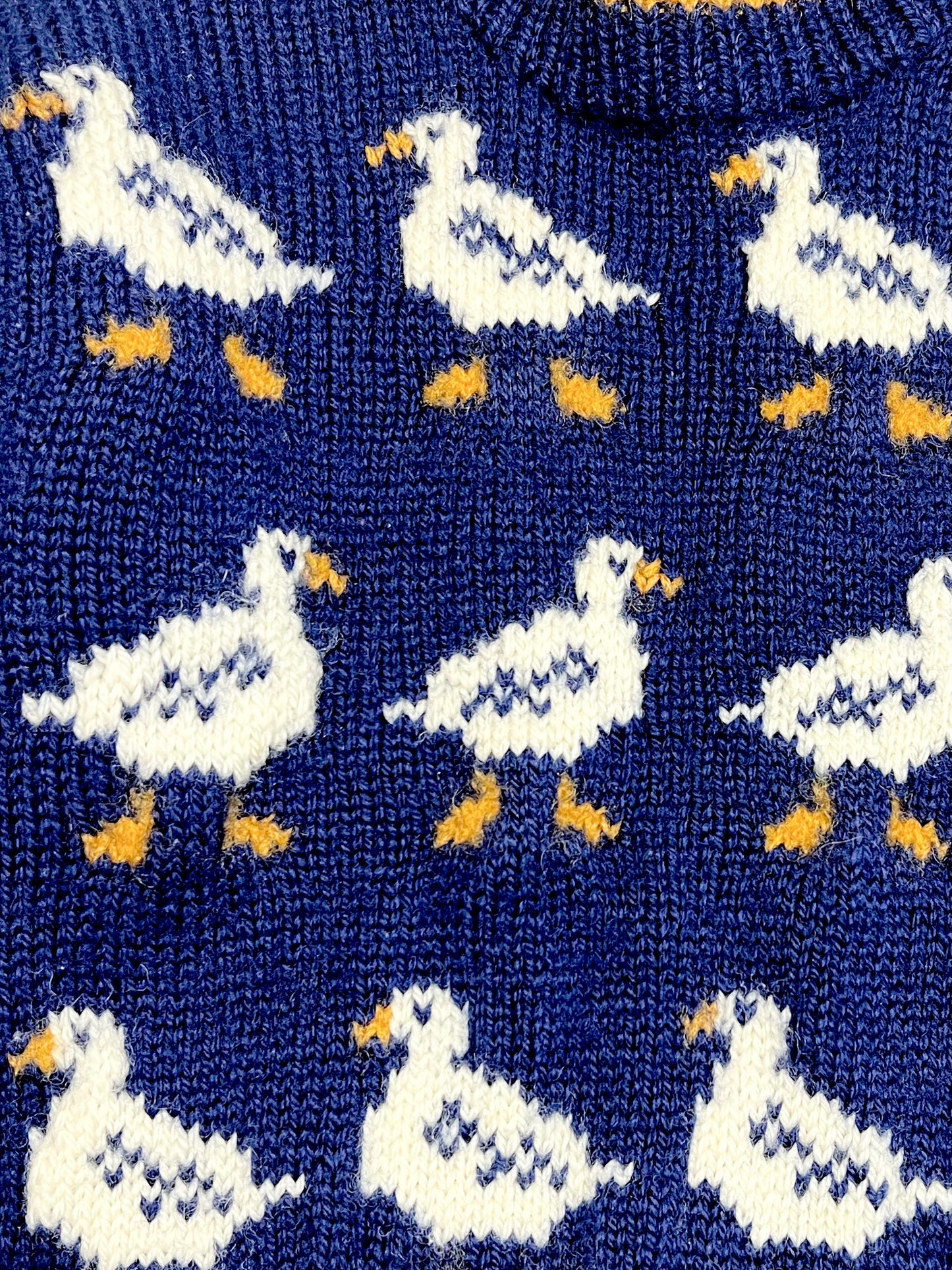 Navy ducks knit jumper - Size 4