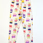 Animals cropped leggings - Size 4