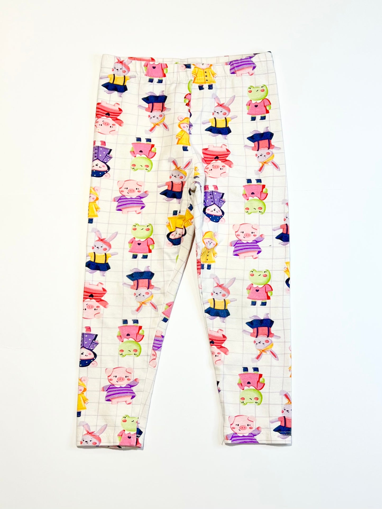 Animals cropped leggings - Size 4