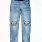 Pull-on denim jeans - Size 4-5