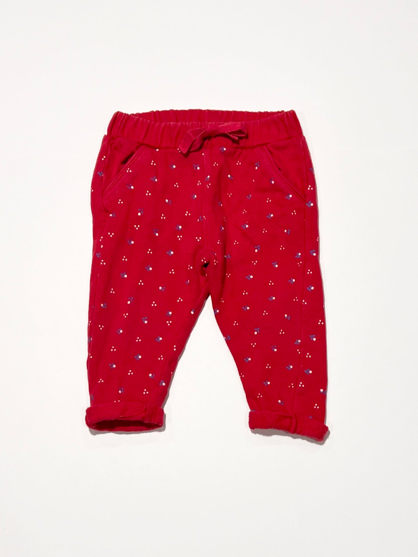 Red floral trackies - Size 00