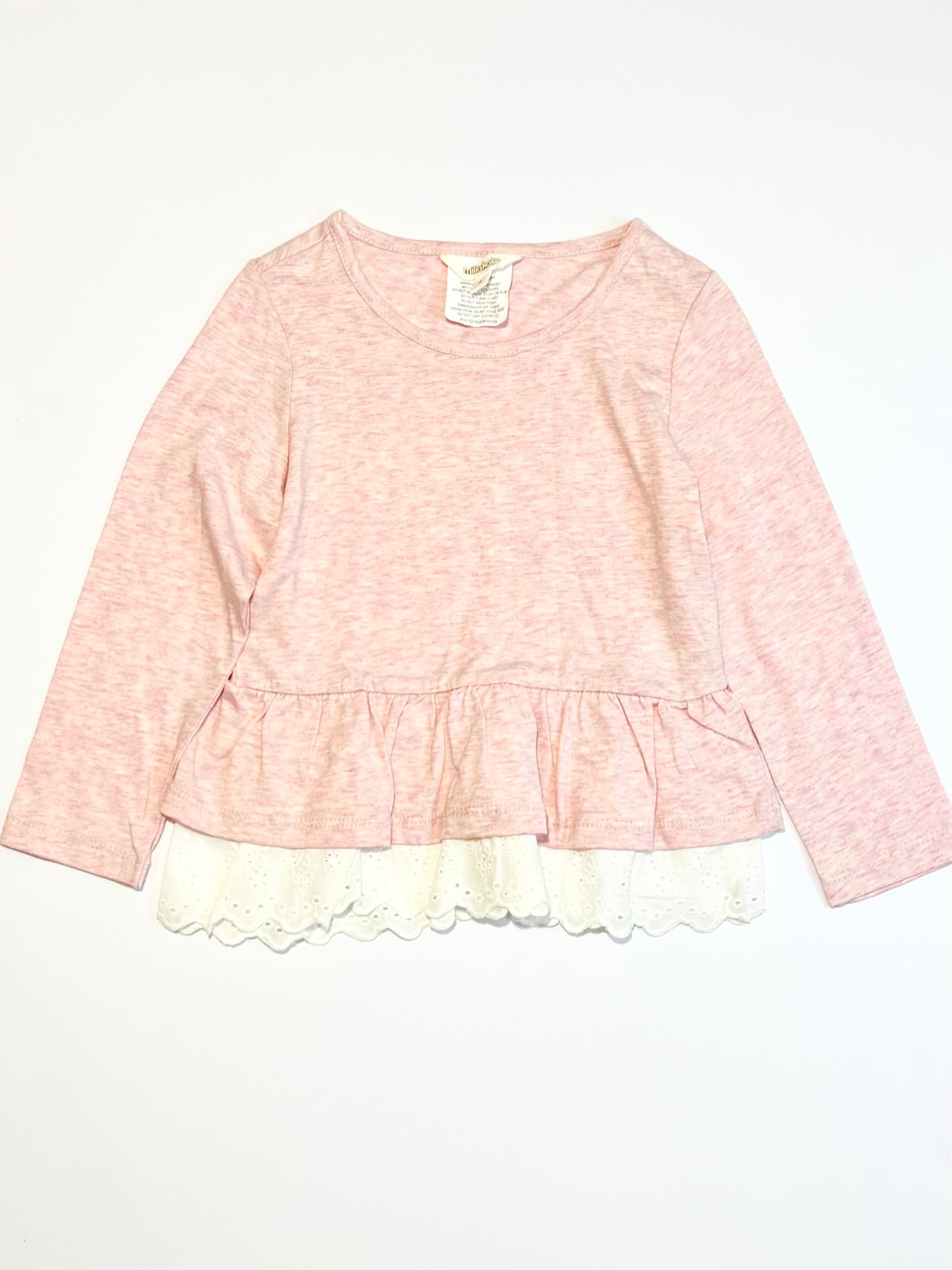 Pink peplum top - Size 4