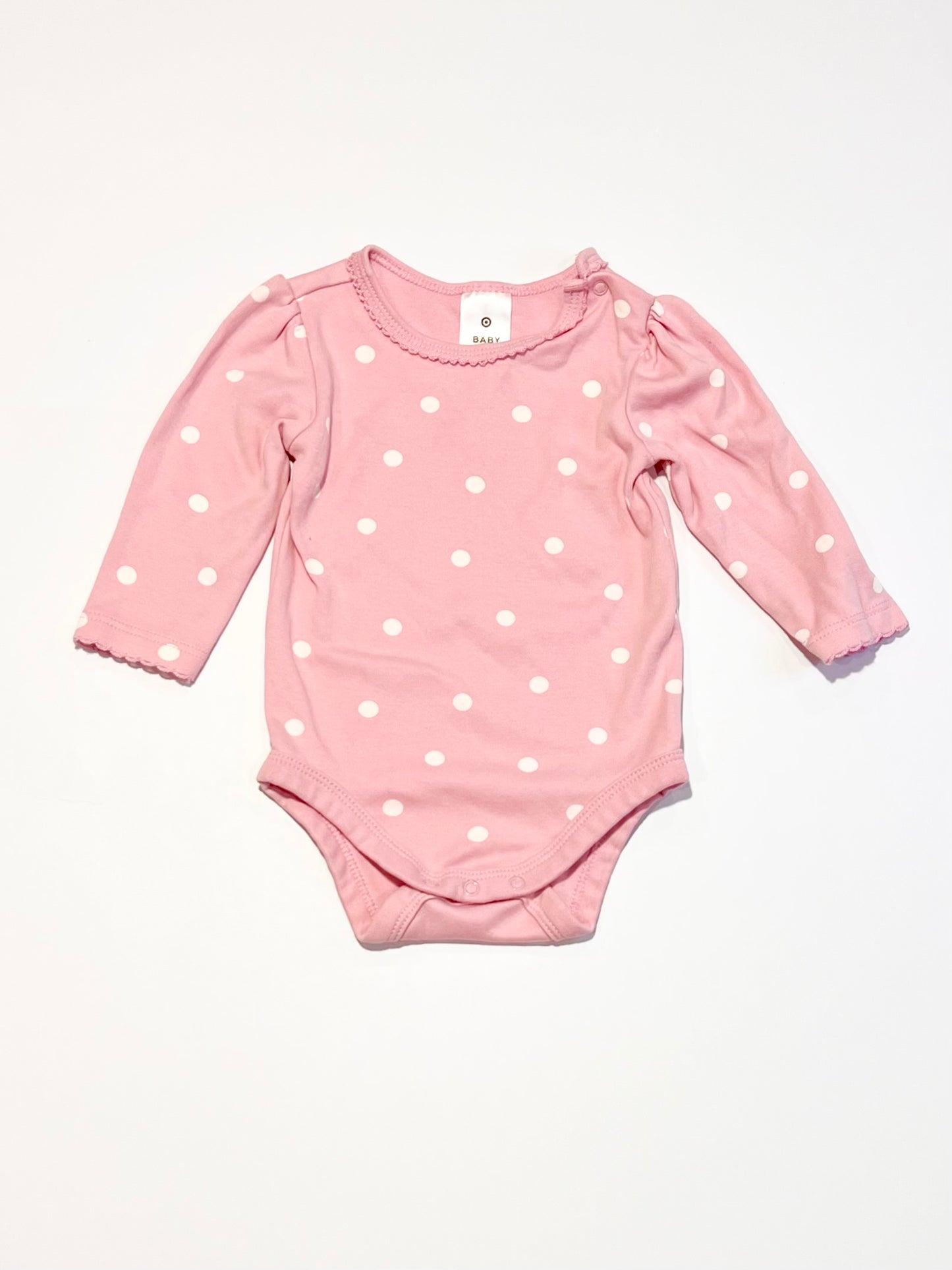Pink spotty bodysuit - Size 00