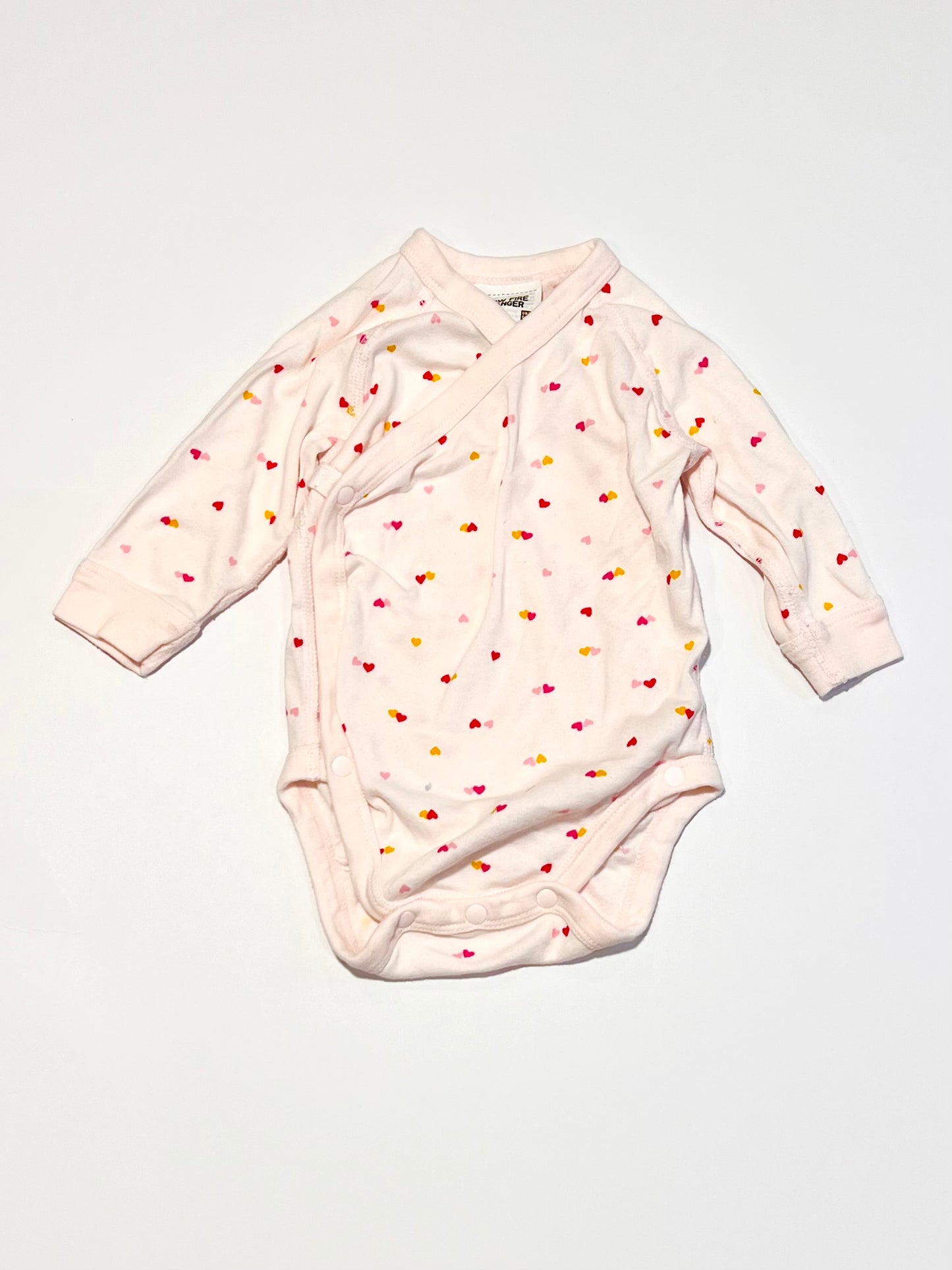 Hearts cross-over bodysuit - Size 00