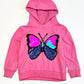 Sequined butterfly hoodie - Size 4