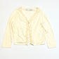 Cream jersey cardigan - Size 4-5