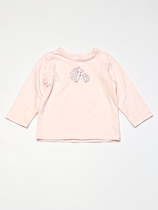 Pink hedgehog top - Size 00