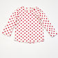 Red hearts top - Size 00