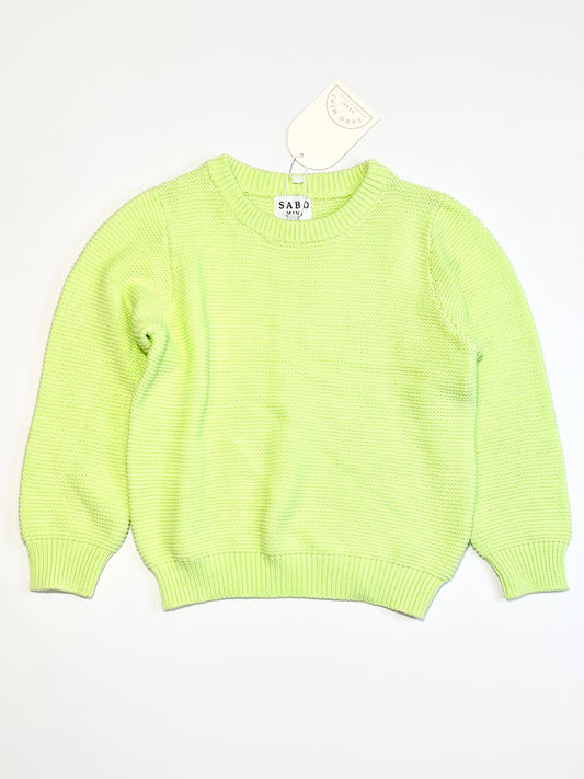 Green knit jumper brand new - Size 4