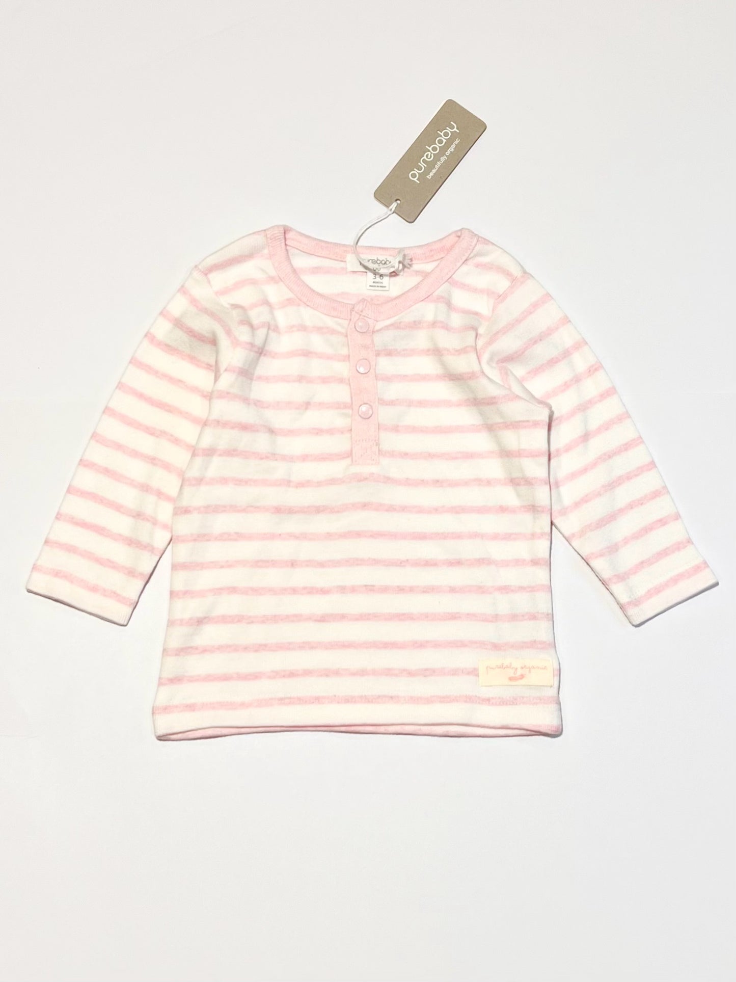 Ribbed henley top brand new - Size 00