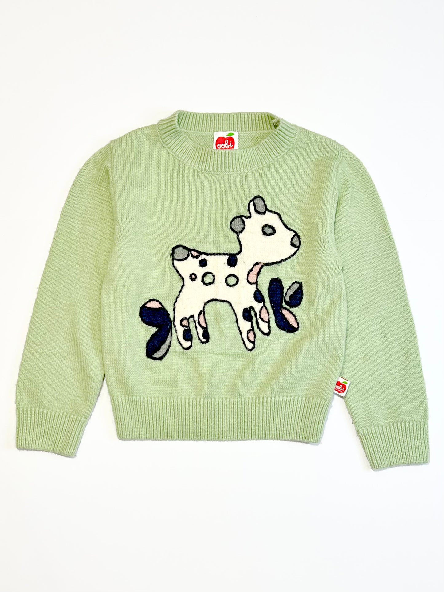 Green calf knit jumper - Size 4