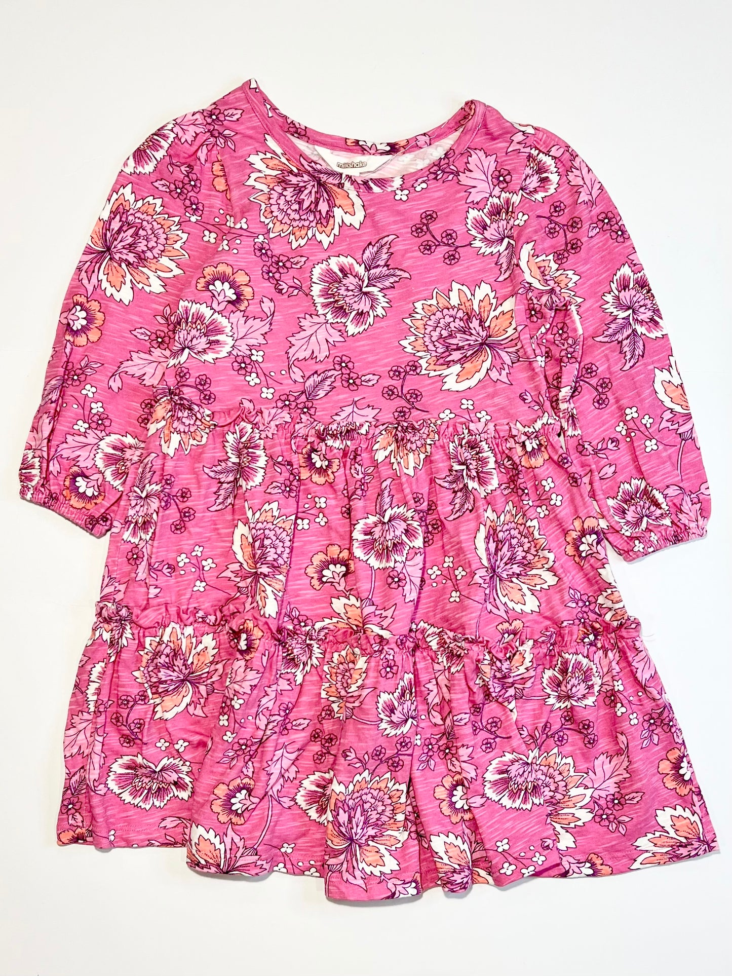 Floral jersey dress - Size 4