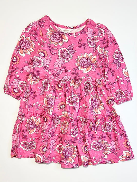 Floral jersey dress - Size 4