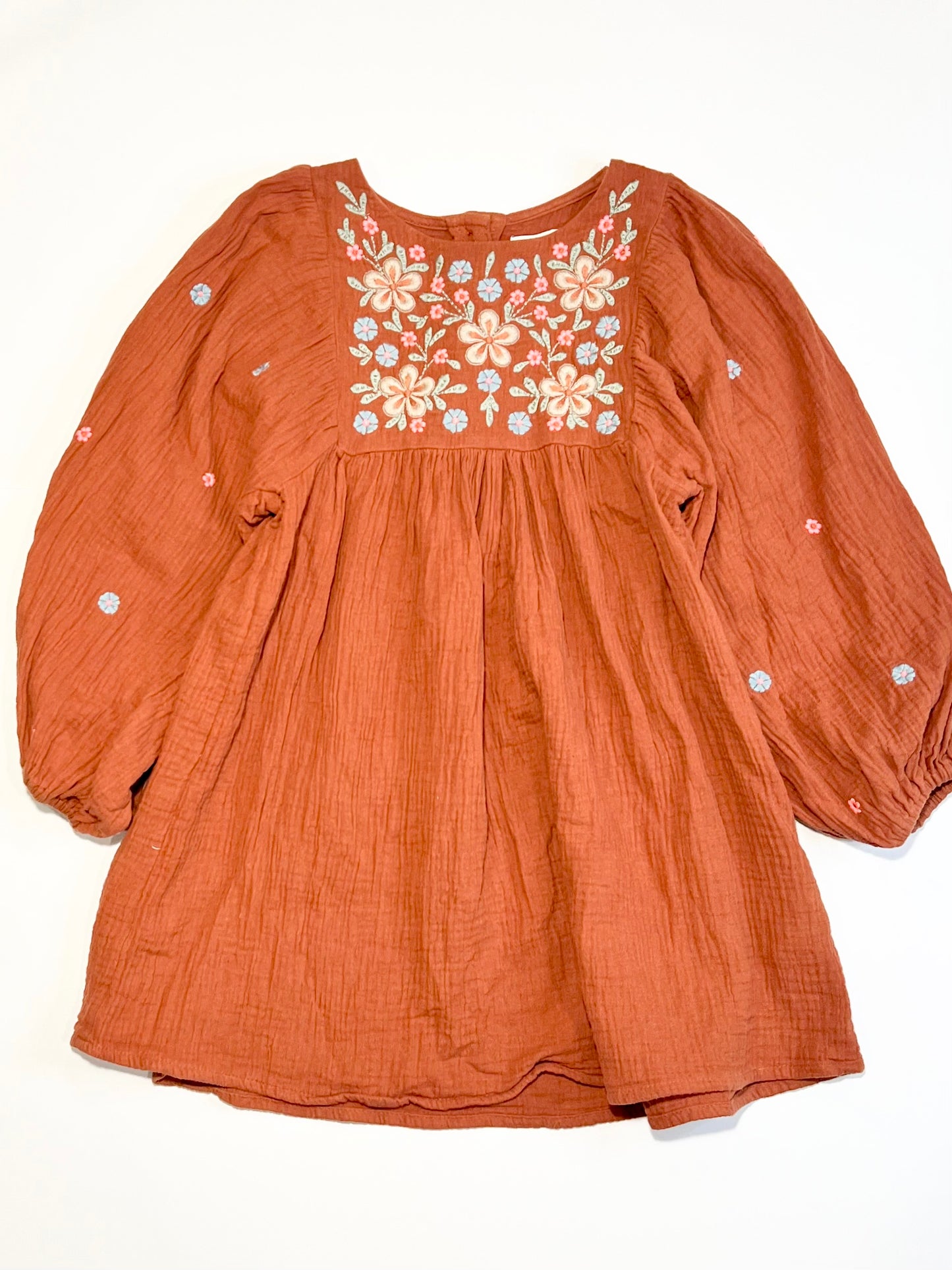 Embroidered muslin dress - Size 4-5