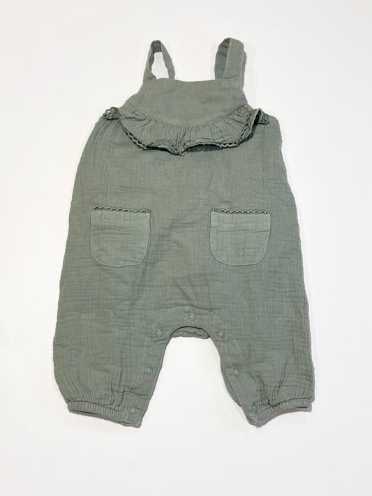 Green muslin overalls - Size 00