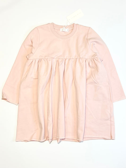 Pink jersey dress brand new - Size 4