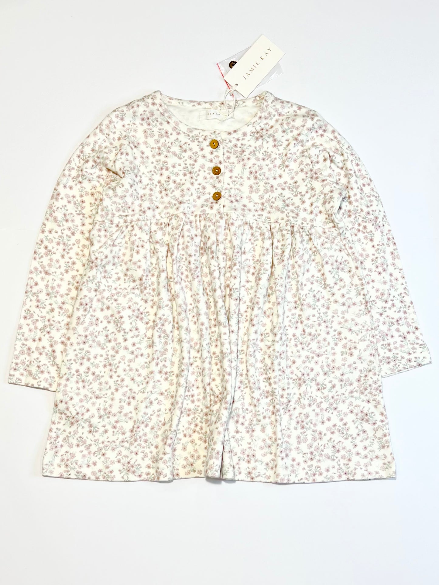 Floral jersey dress brand new - Size 4