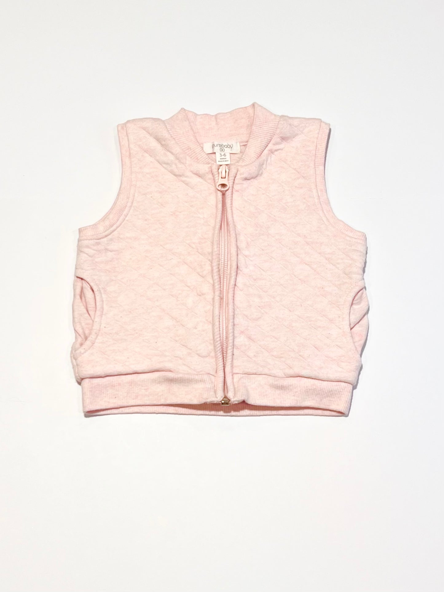 Pink quilted vest - Size 00