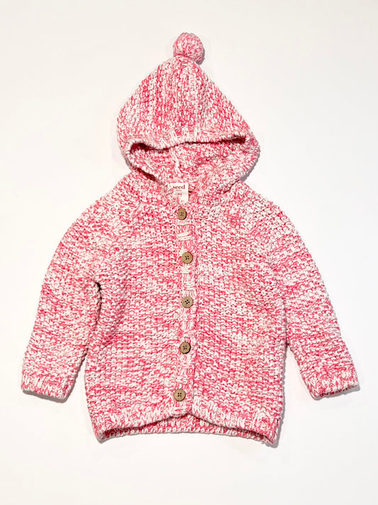 Pink knit jacket - Size 00