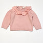 Pink ruffle knit jumper - Size 00
