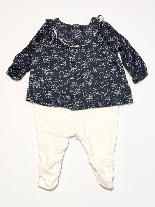 Floral top onesie - Size 00