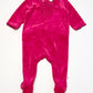 Pink velour onesie - Size 00