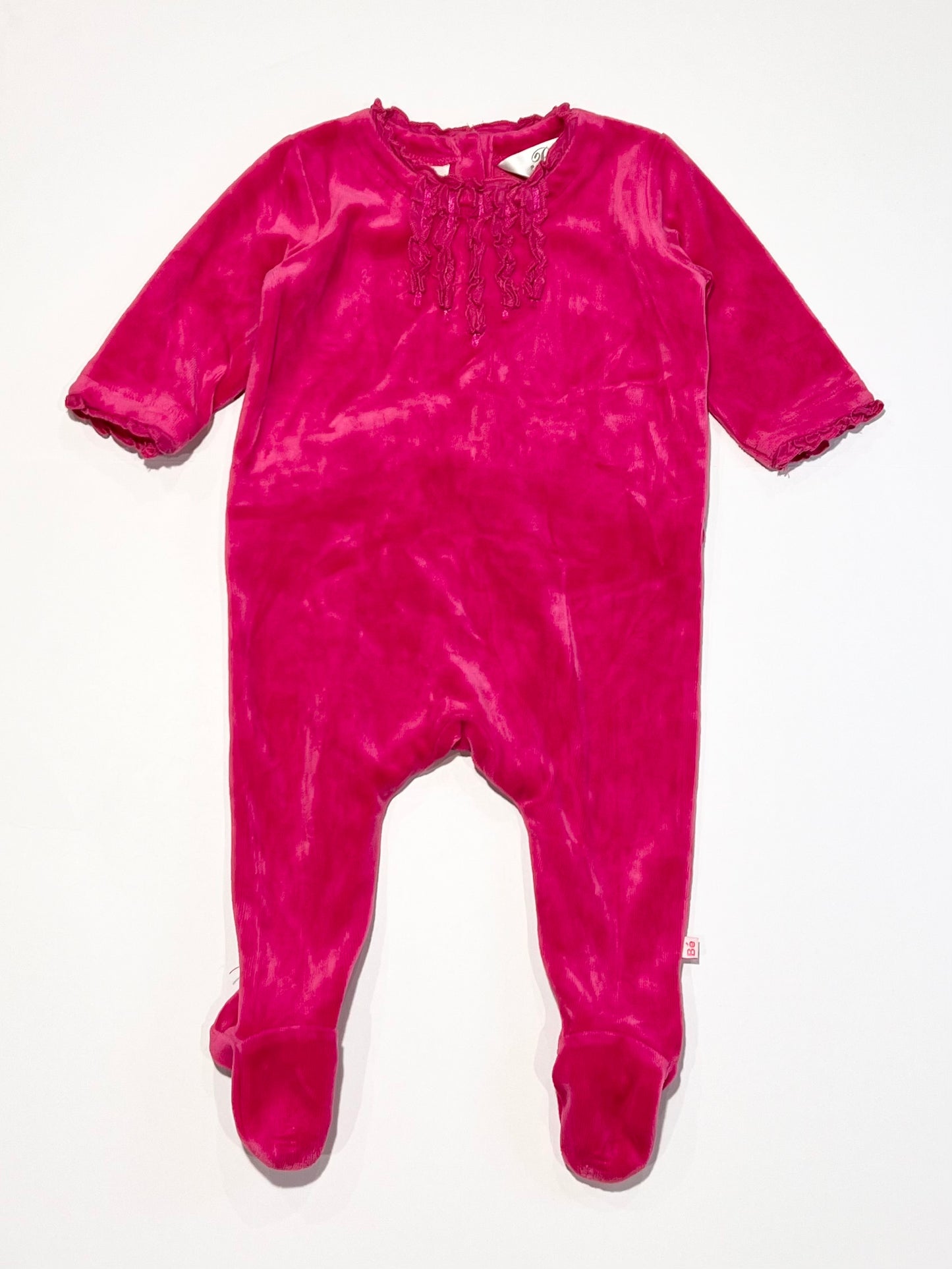 Pink velour onesie - Size 00