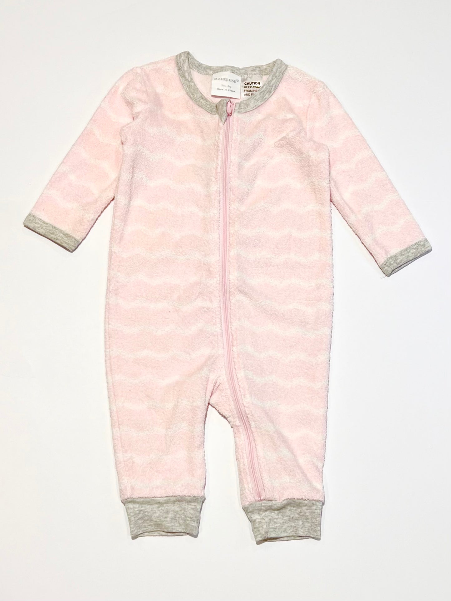 Terry zip onesie - Size 00