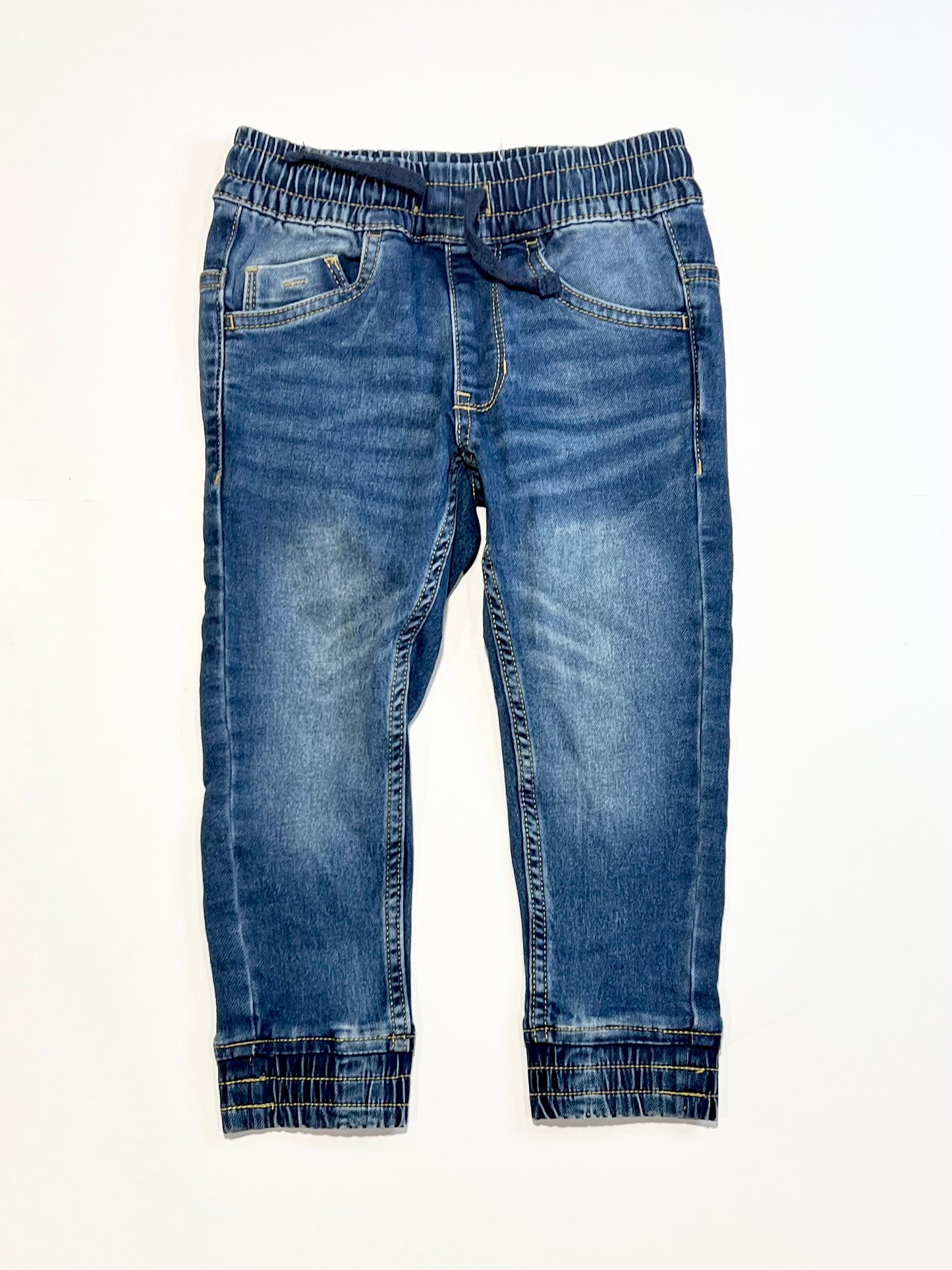 Pull on denim joggers - Size 3