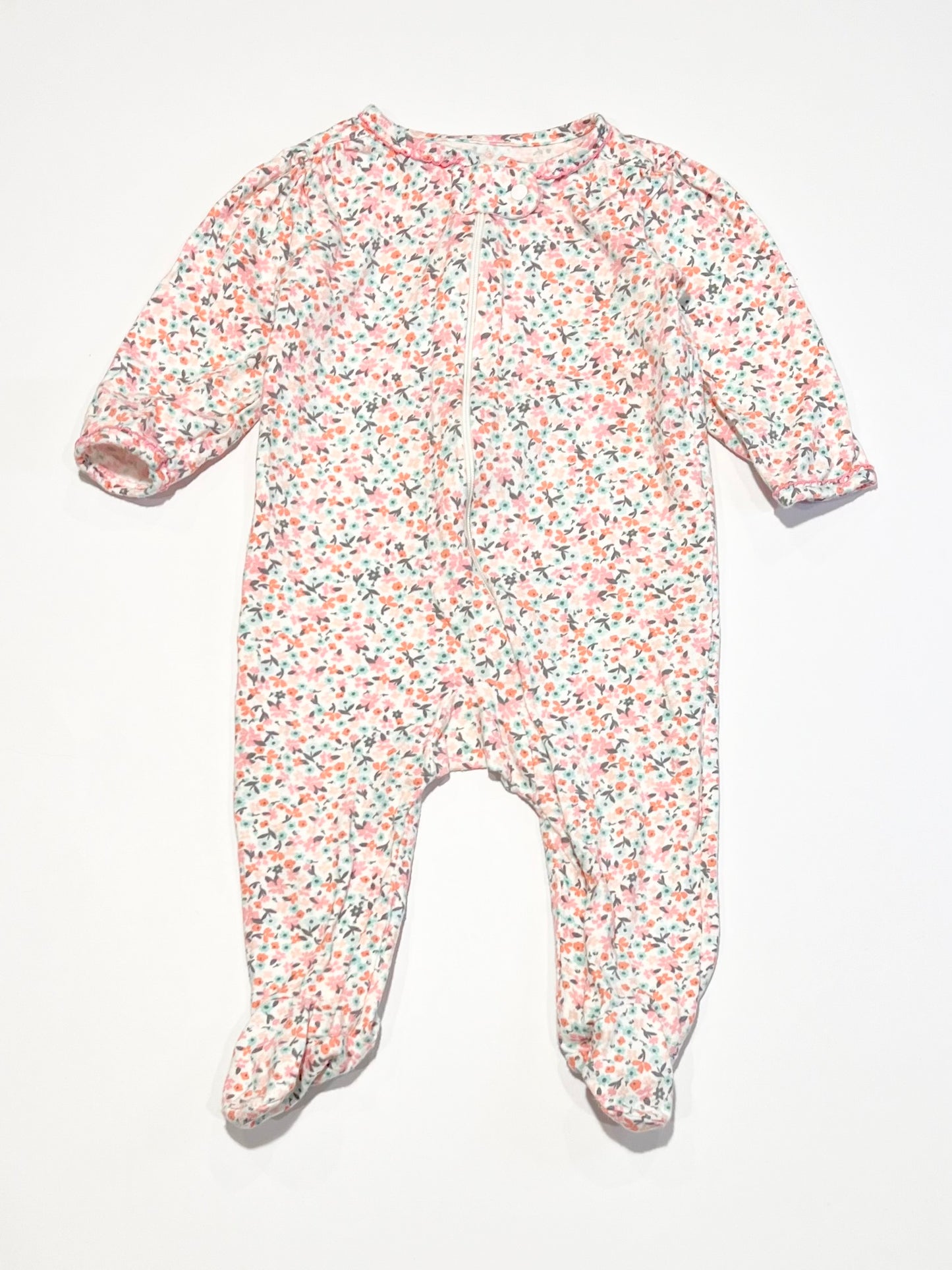 Floral zip onesie - Size 00