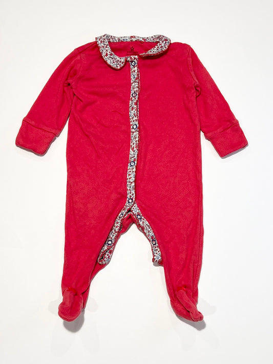 Red floral onesie - Size 00