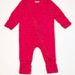 Ribbed cherries zip onesie - Size 00