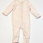 Pink animals zip onesie - Size 00