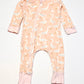 Pink swans zip onesie - Size 00