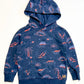 Navy dino hoodie - Size 3