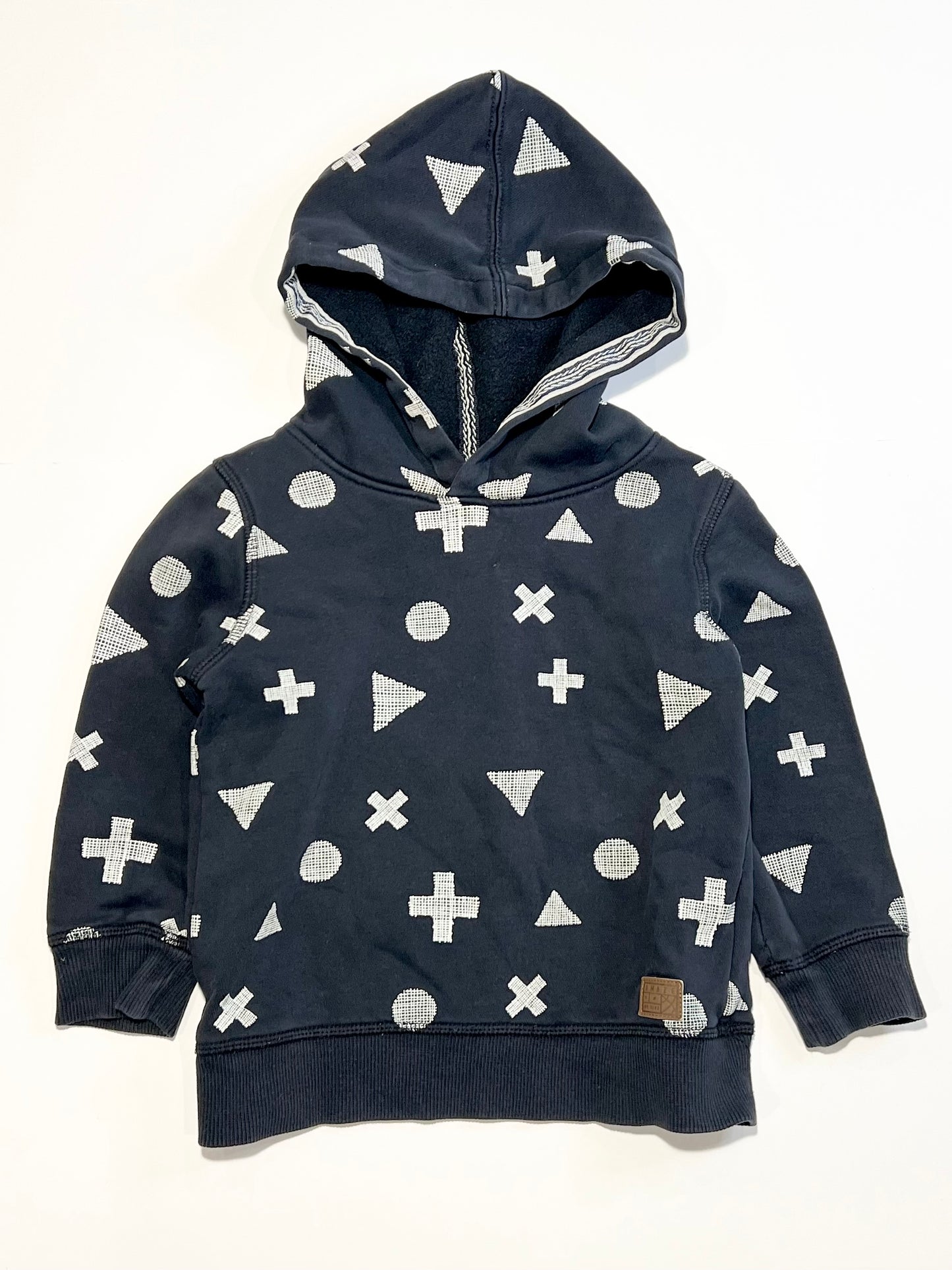 Navy shapes hoodie - Size 3