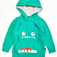 Green monster hoodie - Size 3