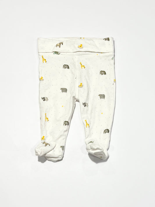 Footed animals pants - Size 000