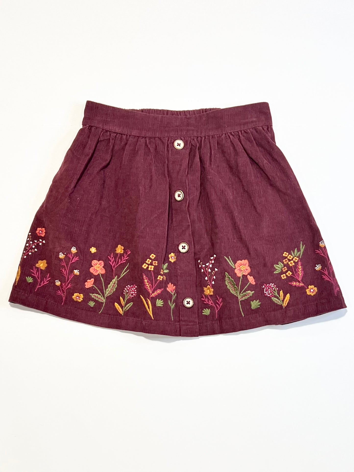 Corduroy embroidered skirt - Size 3-4