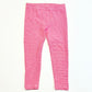 Pink striped leggings - Size 3