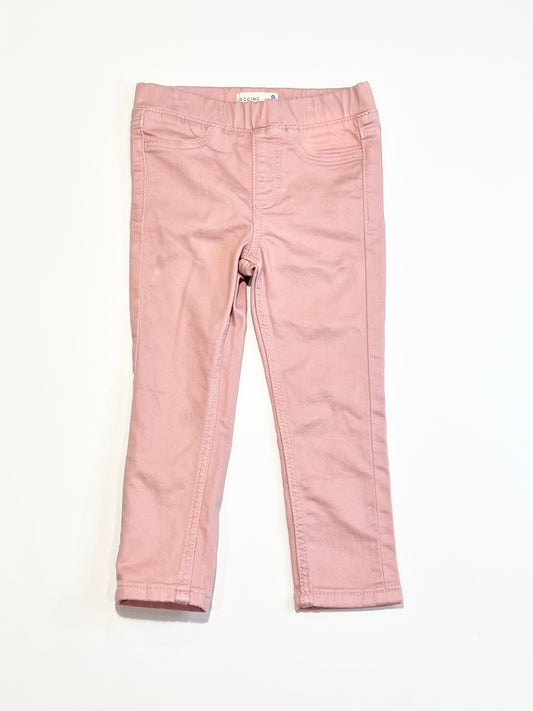 Pink jeggings - Size 3