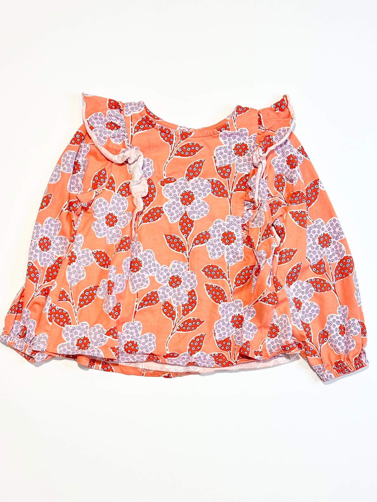 Floral jersey top - Size 3