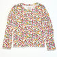 Ribbed floral top - Size 3-4